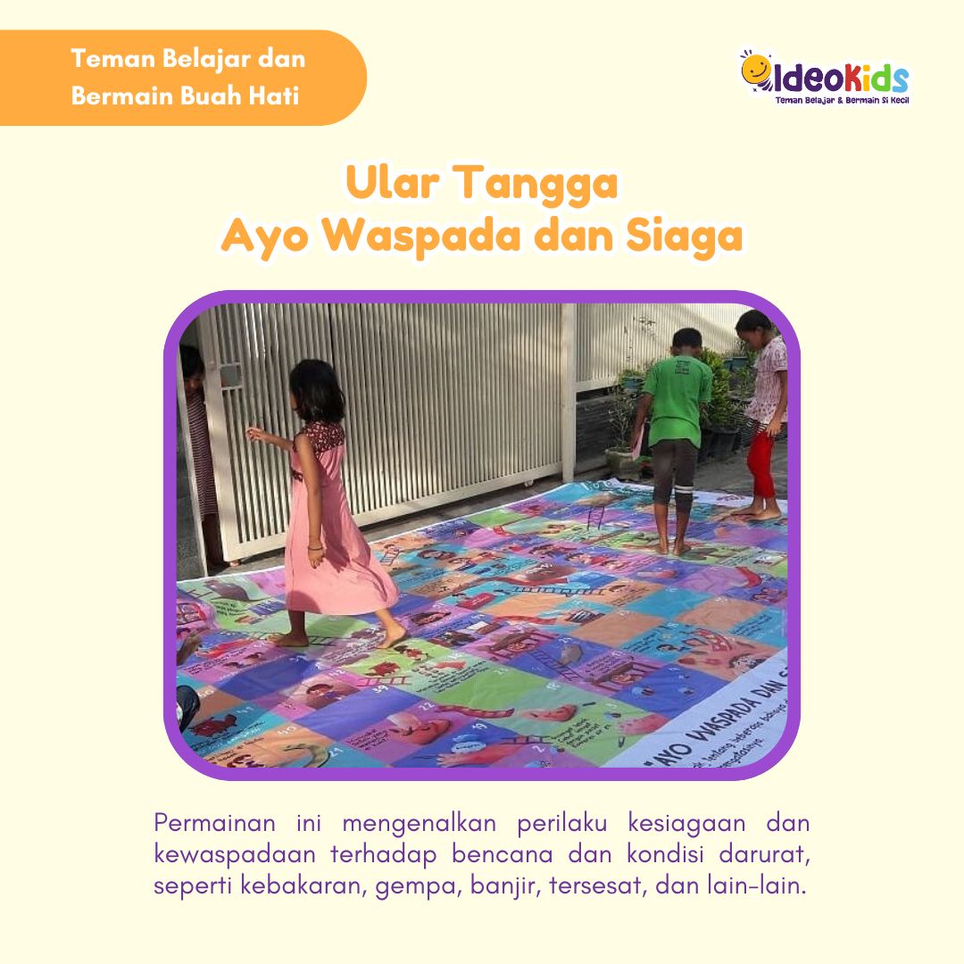 Ular Tangga Waspada dan Siaga Ukuran L - Bahasa Inggris