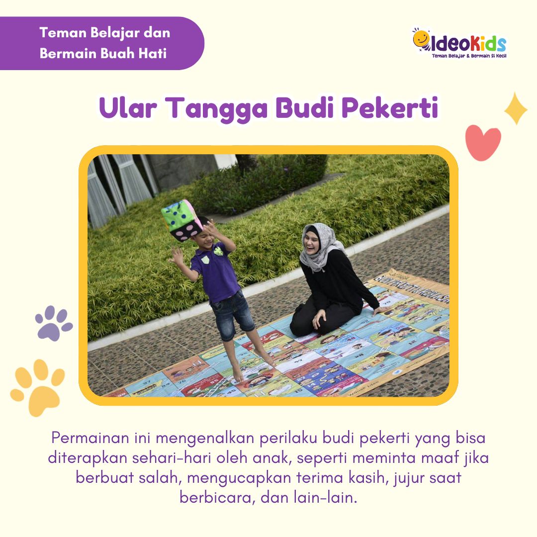 Ular Tangga Budi Pekerti Ukuran XL - Bahasa Inggris